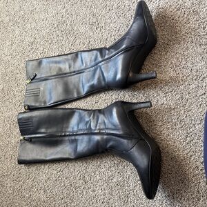 Lauren Ralph Lauren Sleek Black Heeled Boots